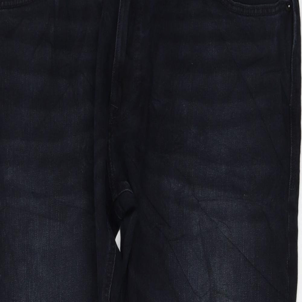 Womens UK Size 40 in Marks and Spencer Regular Fit Straight Black Jeans