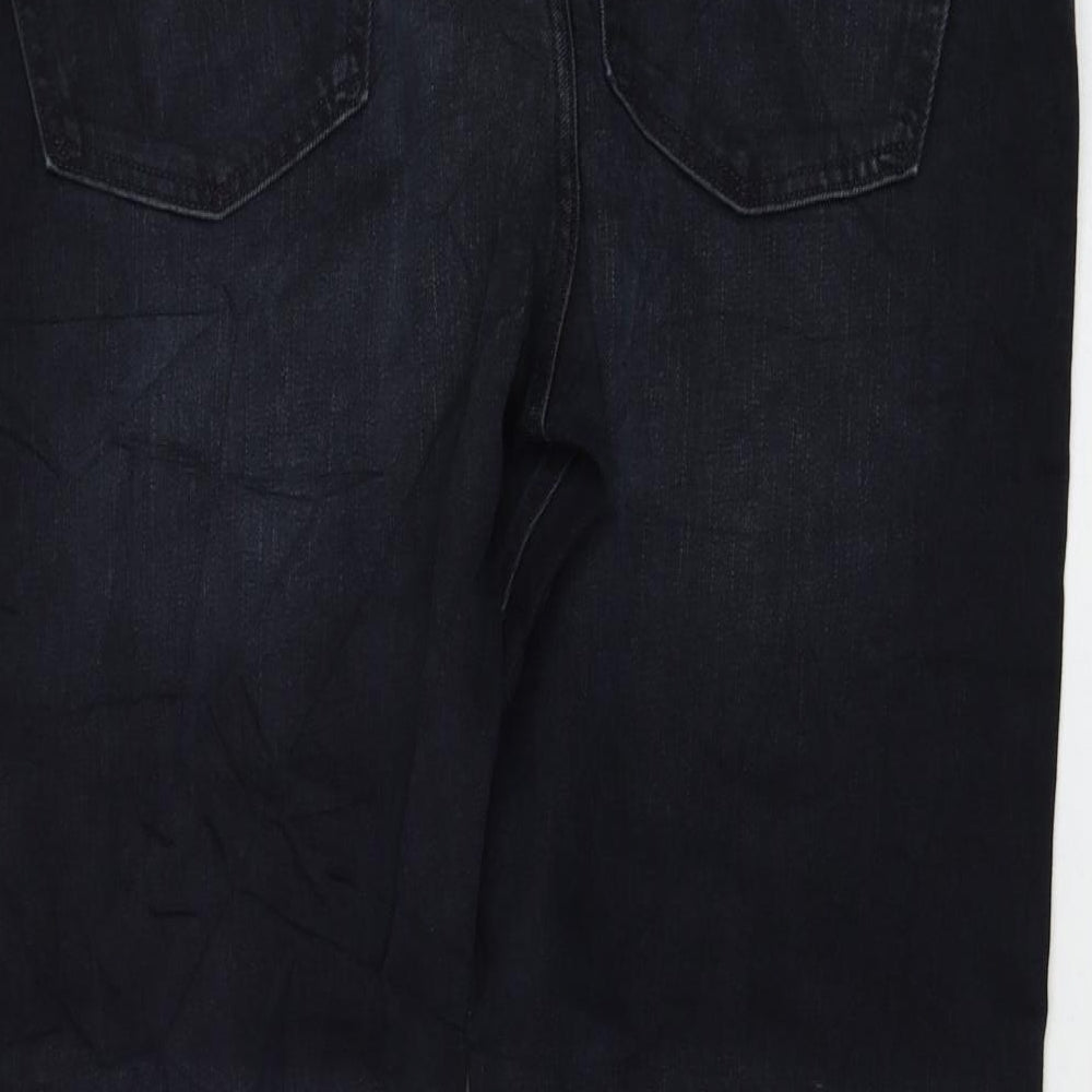 Womens UK Size 40 in Marks and Spencer Regular Fit Straight Black Jeans