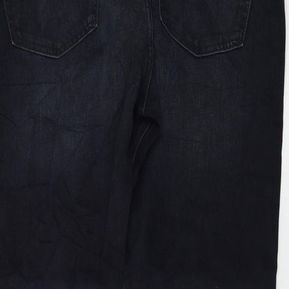 Womens UK Size 40 in Marks and Spencer Regular Fit Straight Black Jeans