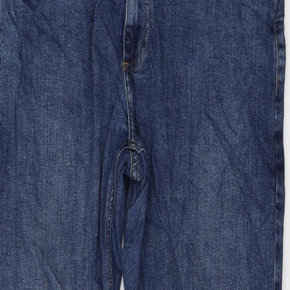 Womens UK Size 32 in Marks and Spencer Regular Fit Straight Blue Jeans