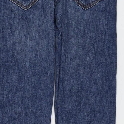 Womens UK Size 32 in Marks and Spencer Regular Fit Straight Blue Jeans
