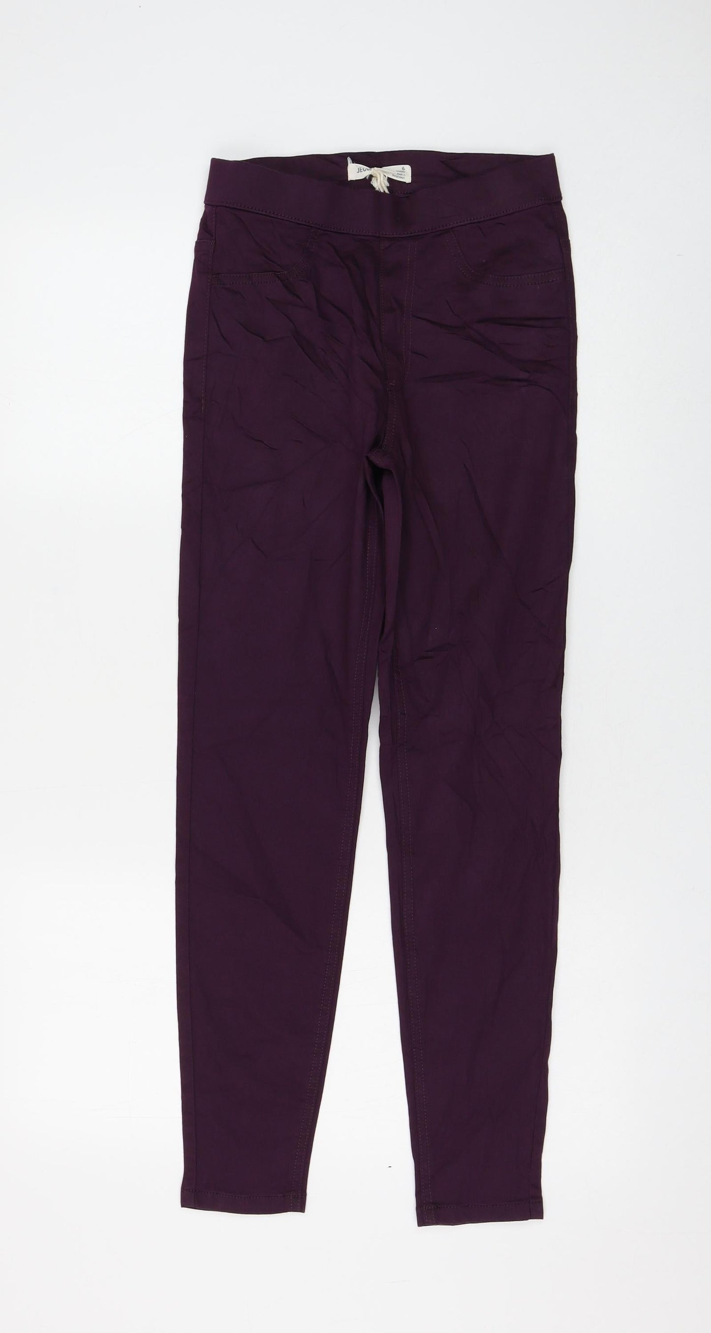 Womens UK Size 6 Marks and Spencer Regular Fit Jegging Purple Jeans