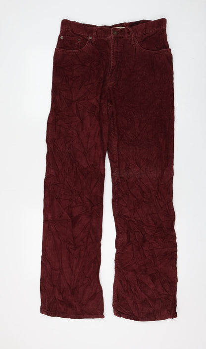 Womens UK Size 32 in Moto Regular Fit  Red Trousers
