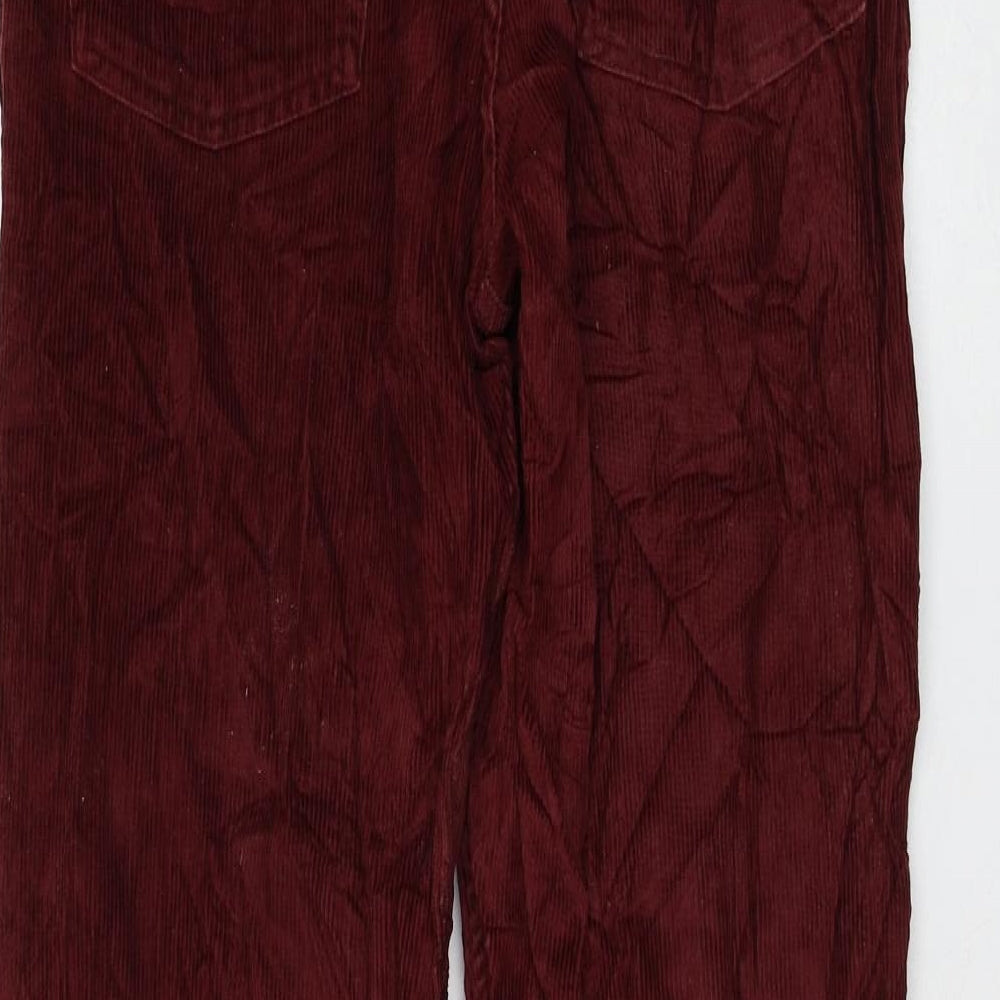 Womens UK Size 32 in Moto Regular Fit  Red Trousers