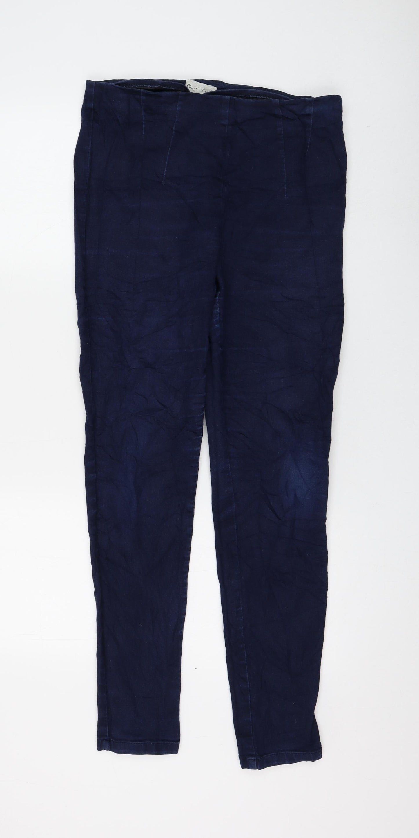 Phase Eight Womens Blue Cotton Skinny Jeans Size 30 in L30 in Regular Zip