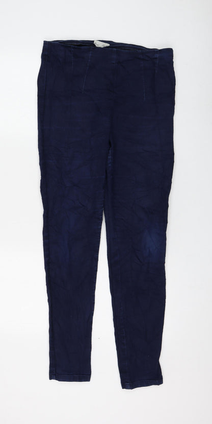 Phase Eight Womens Blue Cotton Skinny Jeans Size 30 in L30 in Regular Zip