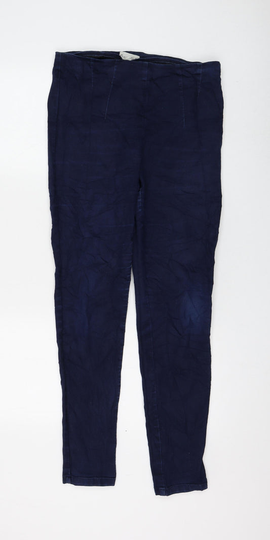 Phase Eight Womens Blue Cotton Skinny Jeans Size 30 in L30 in Regular Zip