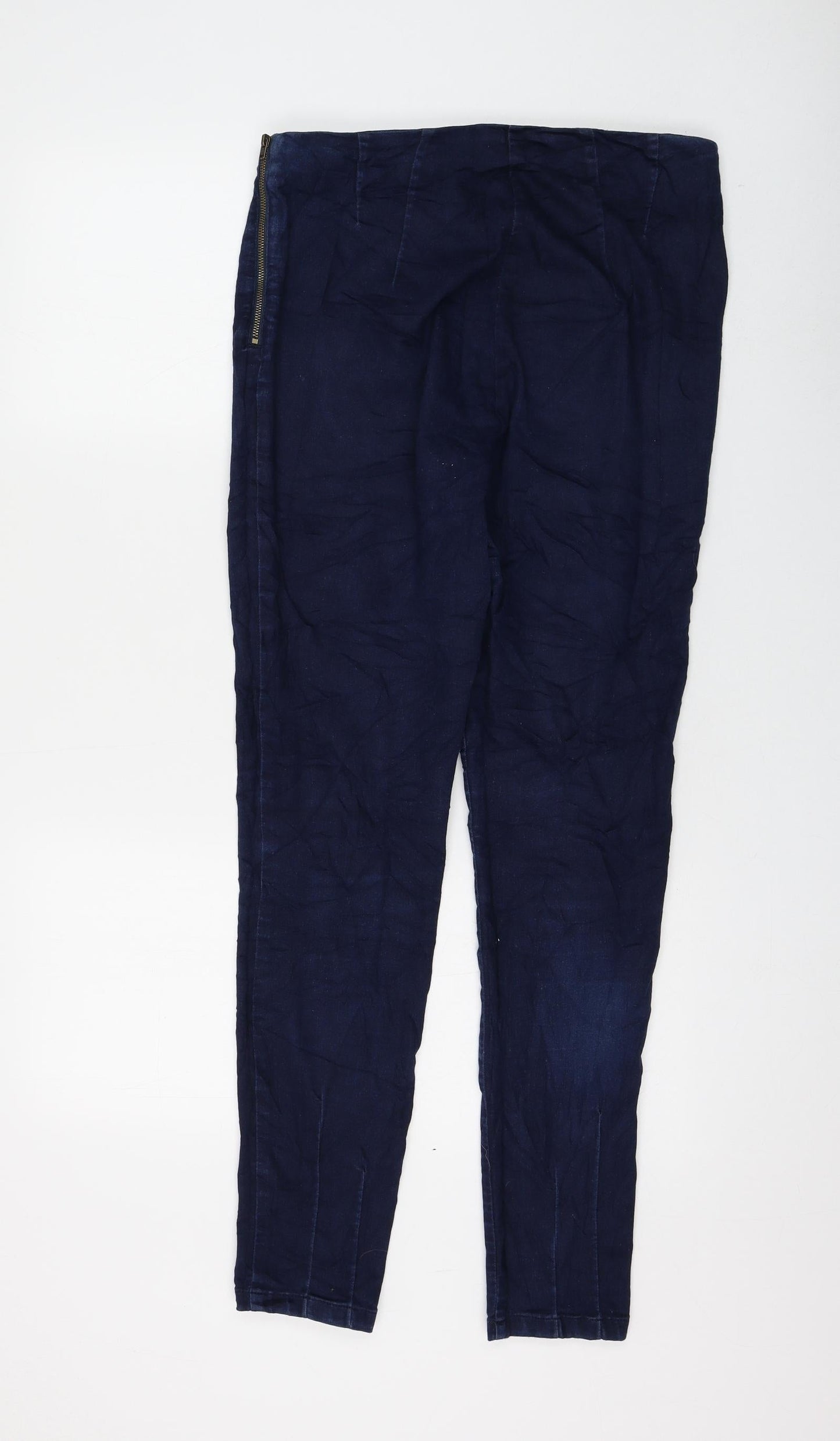 Phase Eight Womens Blue Cotton Skinny Jeans Size 30 in L30 in Regular Zip