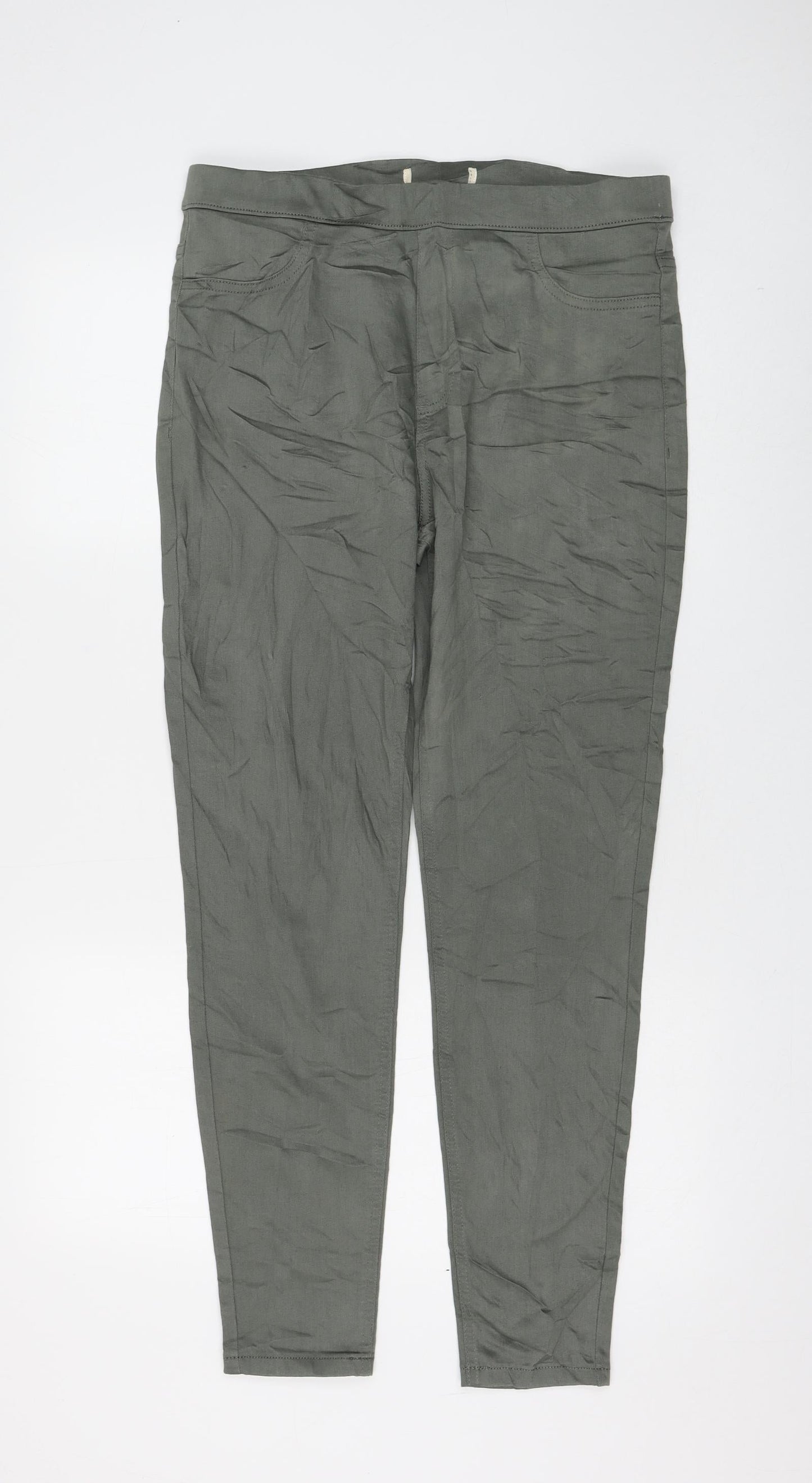 Womens UK Size 32 in Preworn Regular Fit Jegging Green Jeans