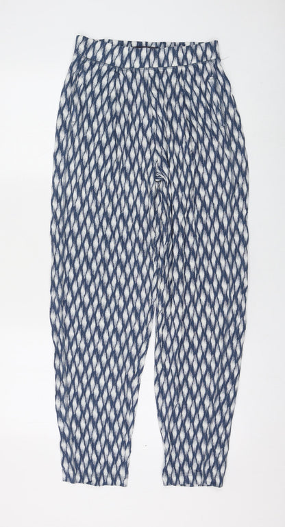 Womens UK Size 8 Marks and Spencer Regular Fit Jogger Blue Trousers