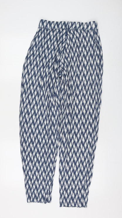 Womens UK Size 8 Marks and Spencer Regular Fit Jogger Blue Trousers