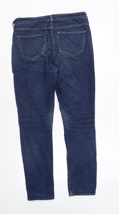 Womens UK Size 27 in H&M Regular Fit Skinny Blue Jeans