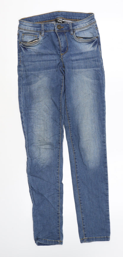 Nuon Womens Blue Cotton Skinny Jeans Size 6 L29 in Regular Zip
