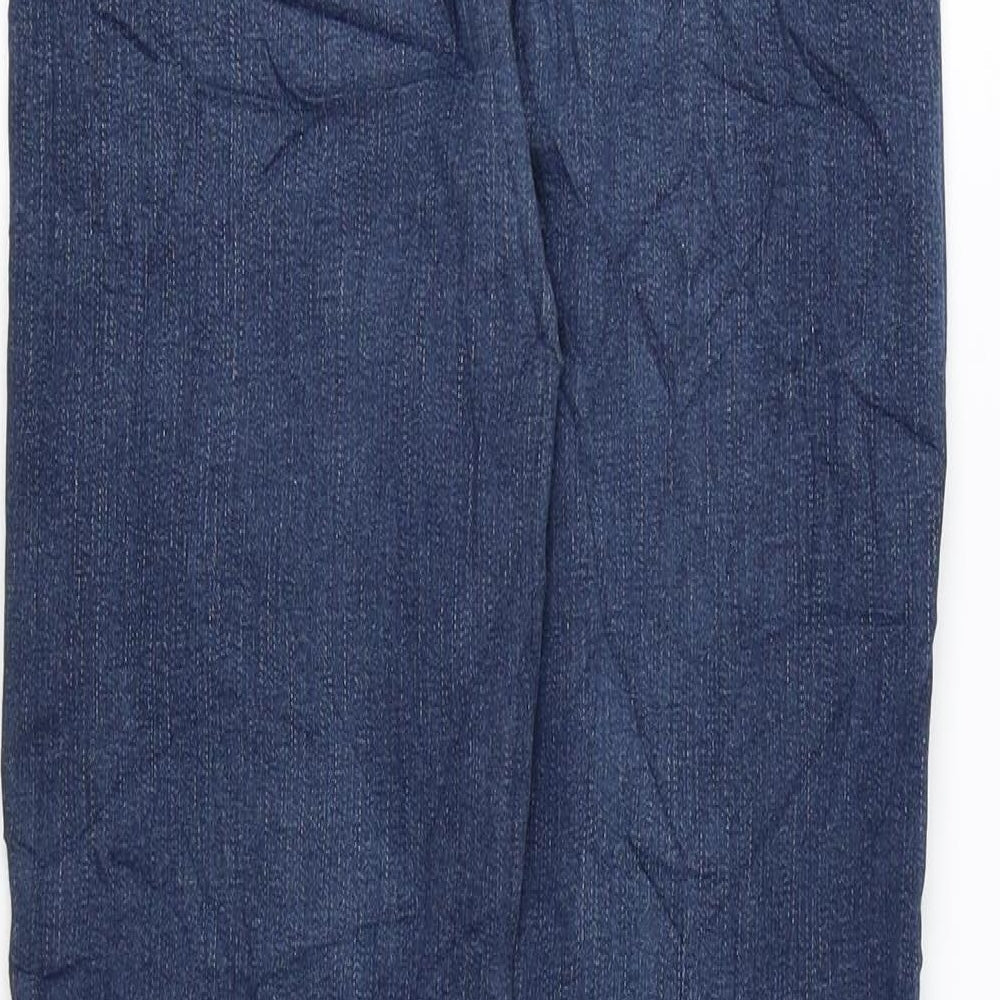 Autograph Womens Blue Cotton Skinny Jeans Size 10 L23 in Regular Zip