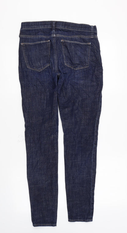 Gap Womens Blue Cotton Skinny Jeans Size 28 in L29 in Regular Zip