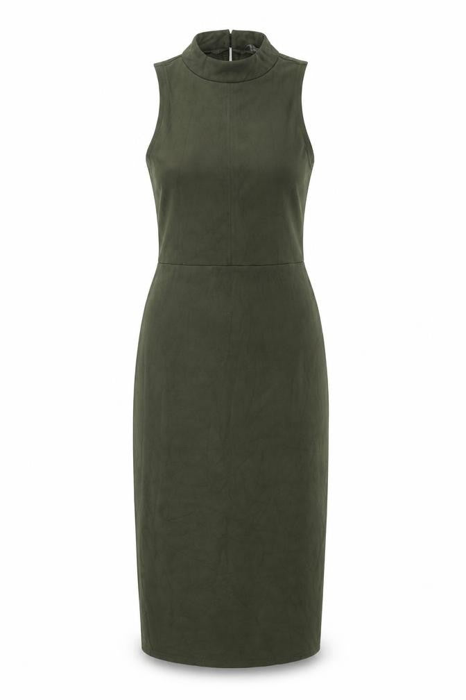 Atmosphere Womens Green Polyester Bodycon Size 8 Mock Neck Pullover