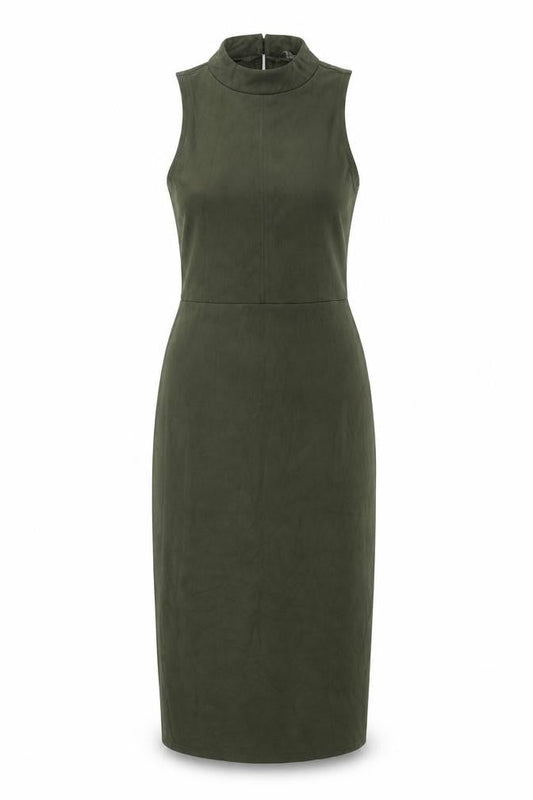 Atmosphere Womens Green Polyester Bodycon Size 8 Mock Neck Pullover