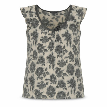 Womens UK Size 10 Papaya Beige Basic Blouse