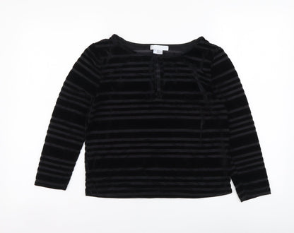Womens UK Size S Cooperative Black Basic Blouse