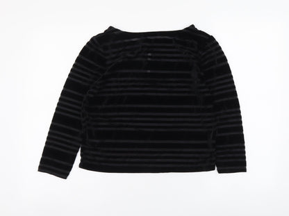 Womens UK Size S Cooperative Black Basic Blouse