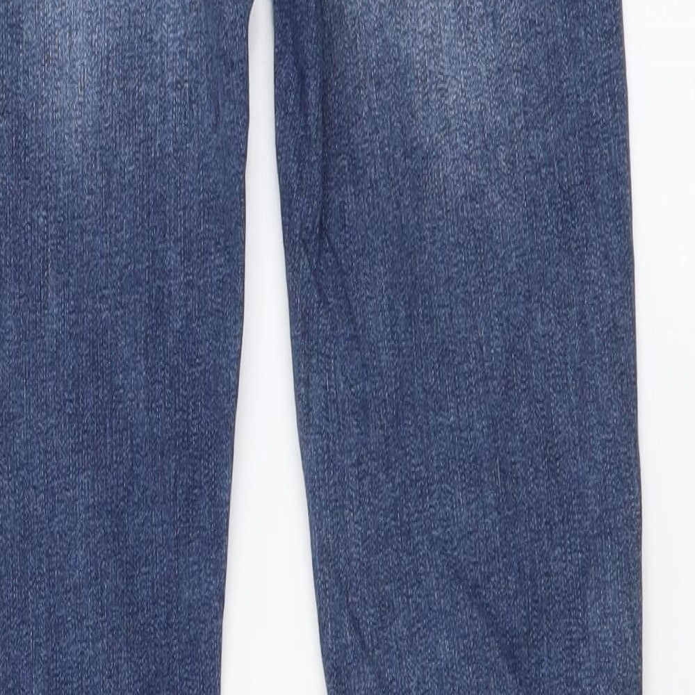 Amco Denim Womens Blue Cotton Skinny Jeans Size 8 L29 in Regular Button
