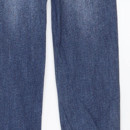 Amco Denim Womens Blue Cotton Skinny Jeans Size 8 L29 in Regular Button