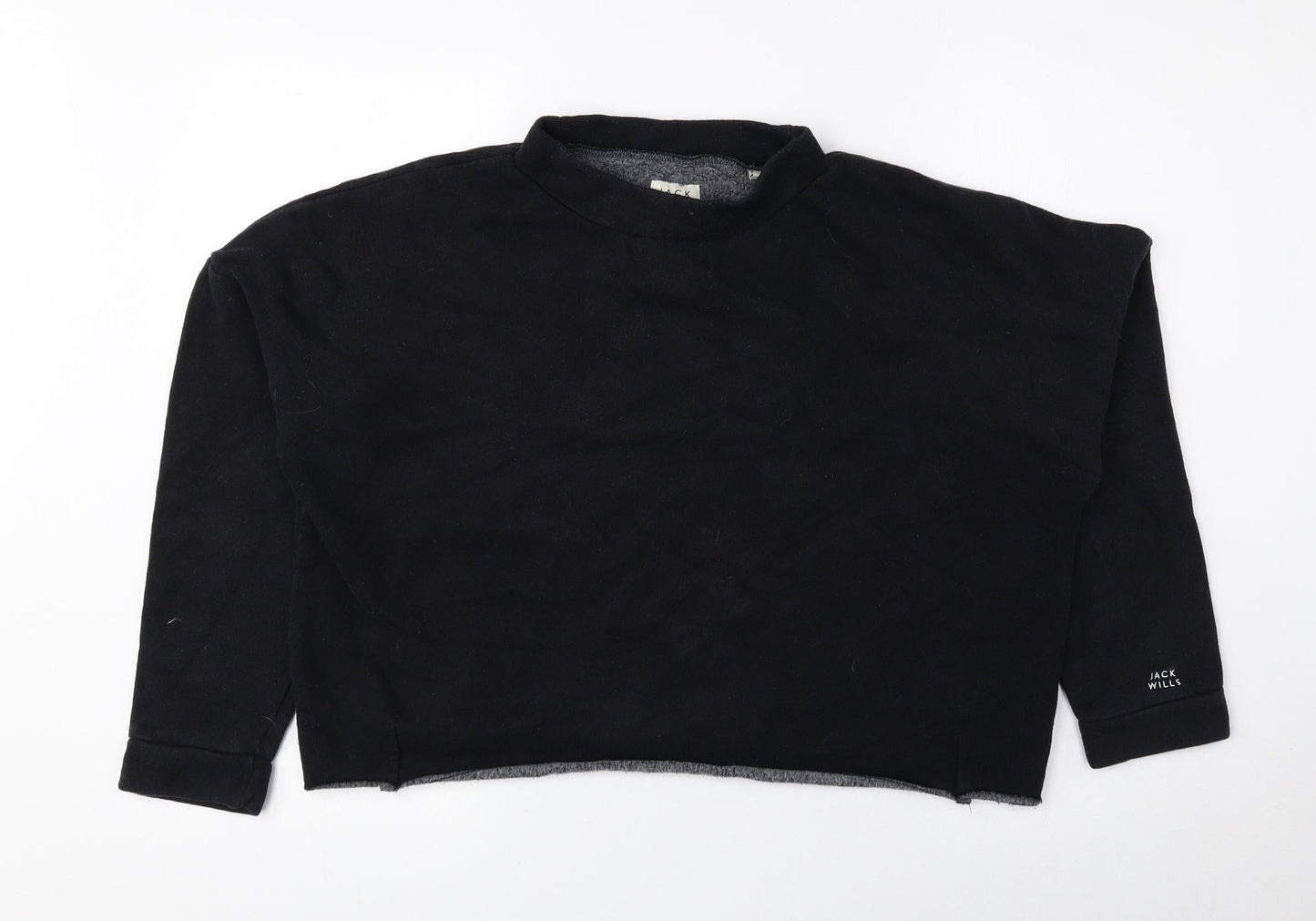 Womens UK Size 10 Jack Wills Black Pullover Sweatshirt