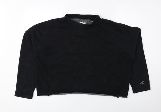 Womens UK Size 10 Jack Wills Black Pullover Sweatshirt
