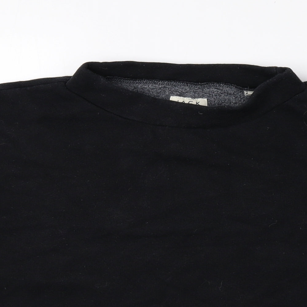 Womens UK Size 10 Jack Wills Black Pullover Sweatshirt