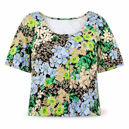 Womens UK Size S H&M Multicoloured Basic Blouse