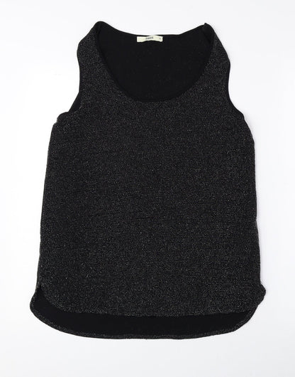 Womens UK Size M Oasis Black Basic Tank