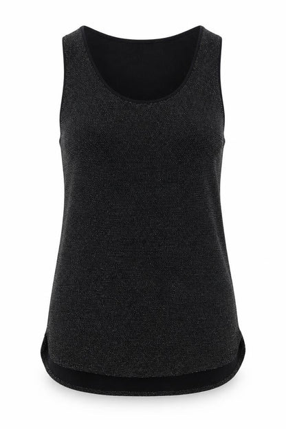 Womens UK Size M Oasis Black Basic Tank