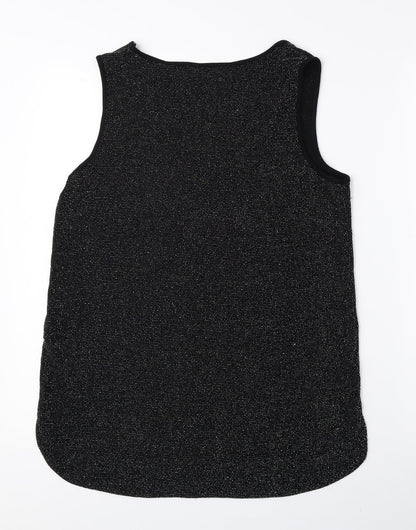 Womens UK Size M Oasis Black Basic Tank