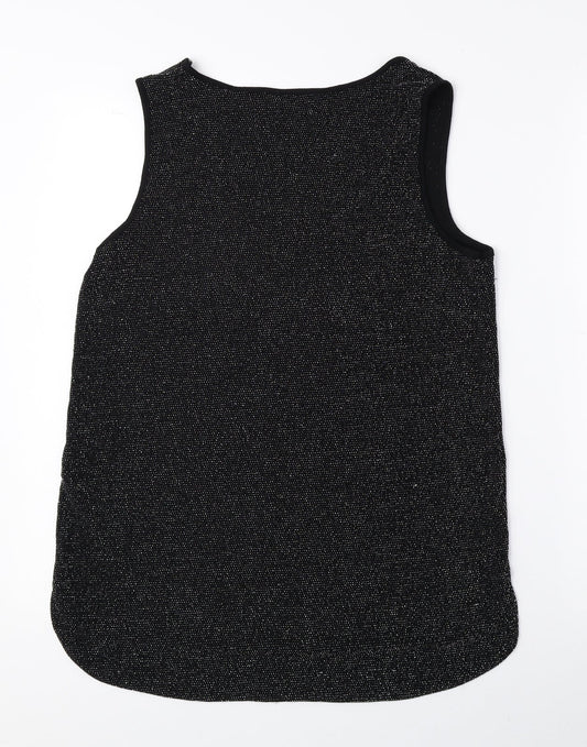 Womens UK Size M Oasis Black Basic Tank