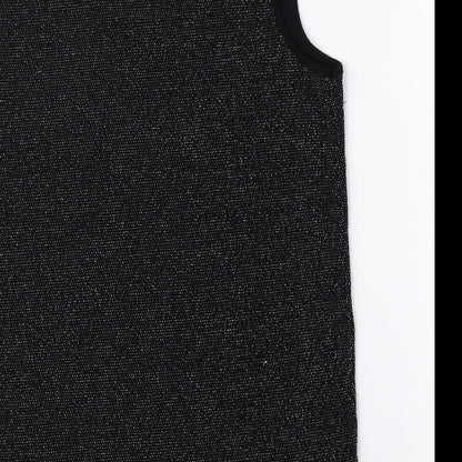 Womens UK Size M Oasis Black Basic Tank