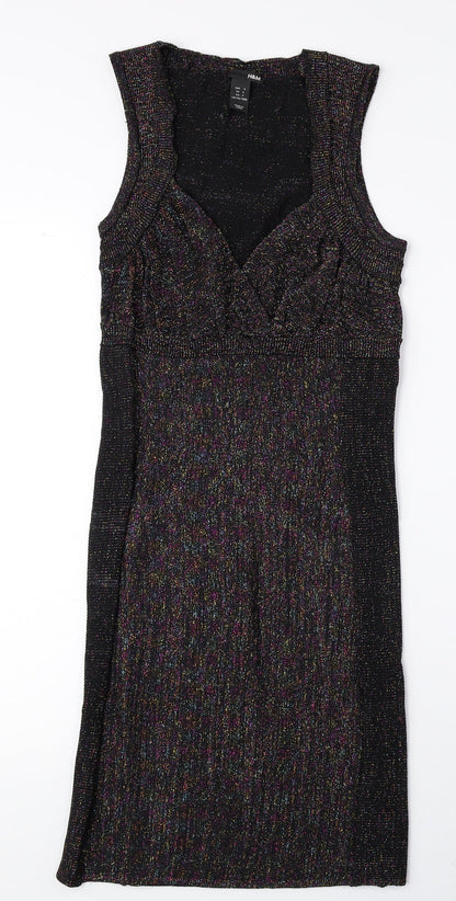 H&M Womens Multicoloured Viscose A-Line Size S Sweetheart Pullover