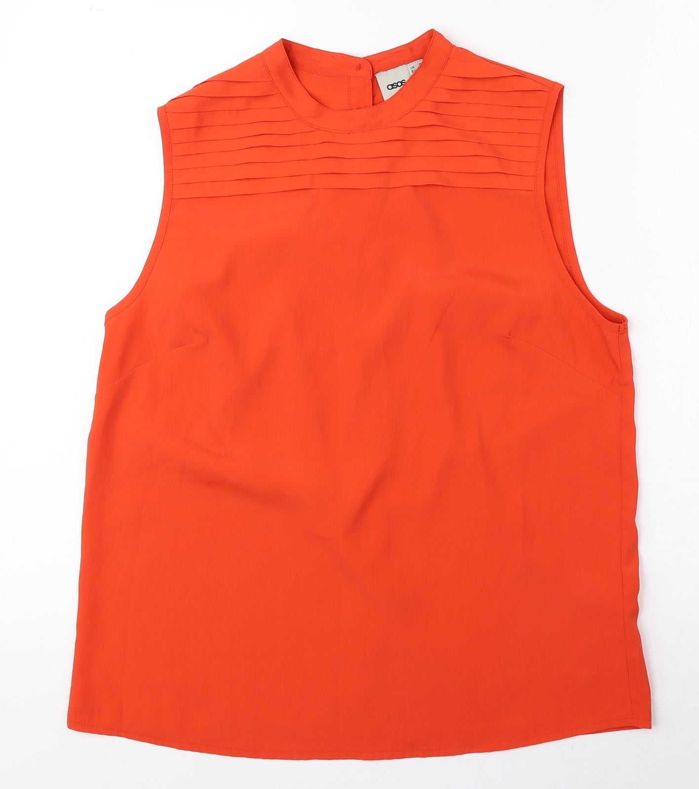 Womens UK Size 12 ASOS Orange Basic Blouse