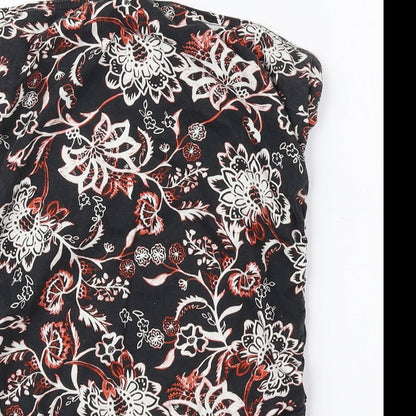 Womens UK Size 12 Dorothy Perkins Multicoloured Basic Blouse
