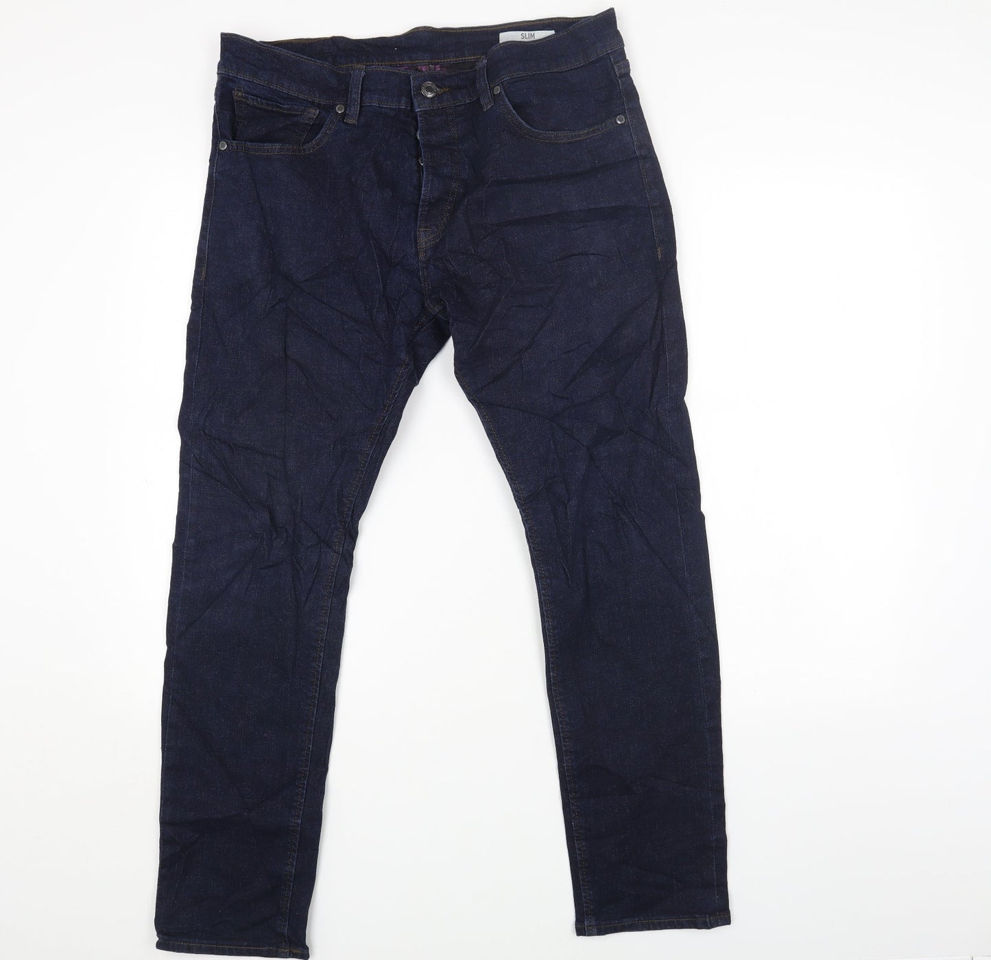 Womens UK Size 34 Marks and Spencer Regular Fit Skinny Blue Jeans
