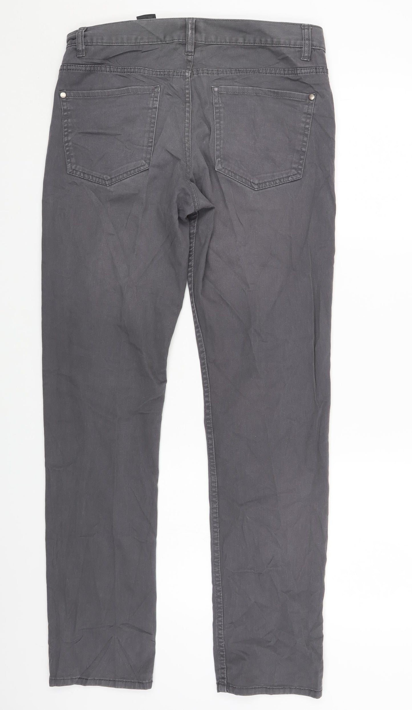 Womens UK Size 8 H&M Regular Fit Skinny Grey Jeans