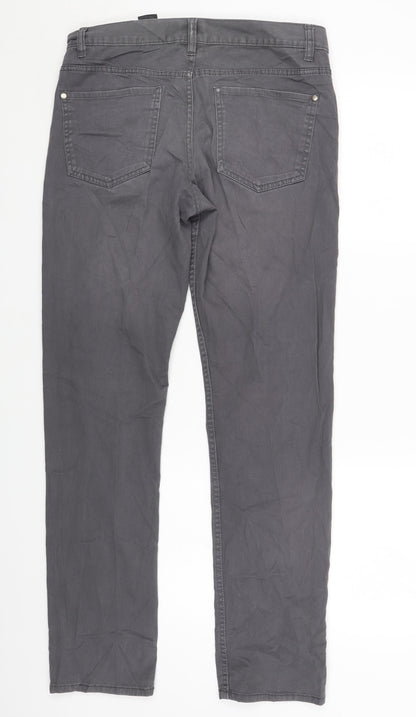 Womens UK Size 8 H&M Regular Fit Skinny Grey Jeans
