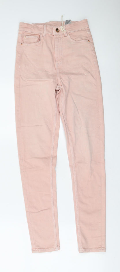 Womens UK Size 6 Marks and Spencer Regular Fit Skinny Pink Jeans