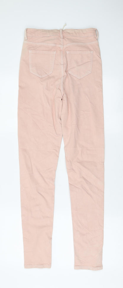 Womens UK Size 8 Marks and Spencer Regular Fit Skinny Pink Jeans