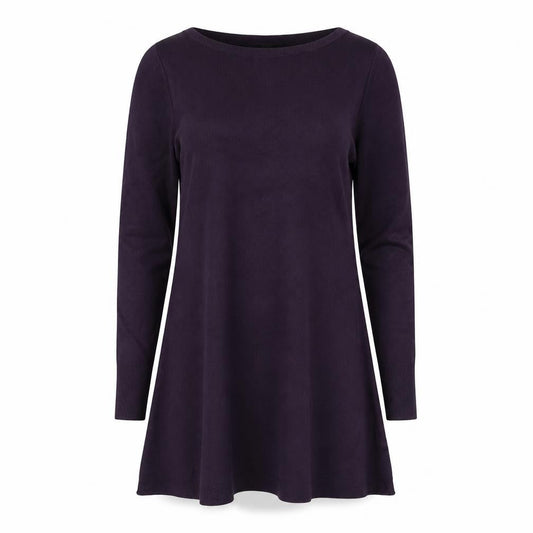 Marks and Spencer Womens Purple Acrylic Kaftan Size 8 Boat Neck Pullover