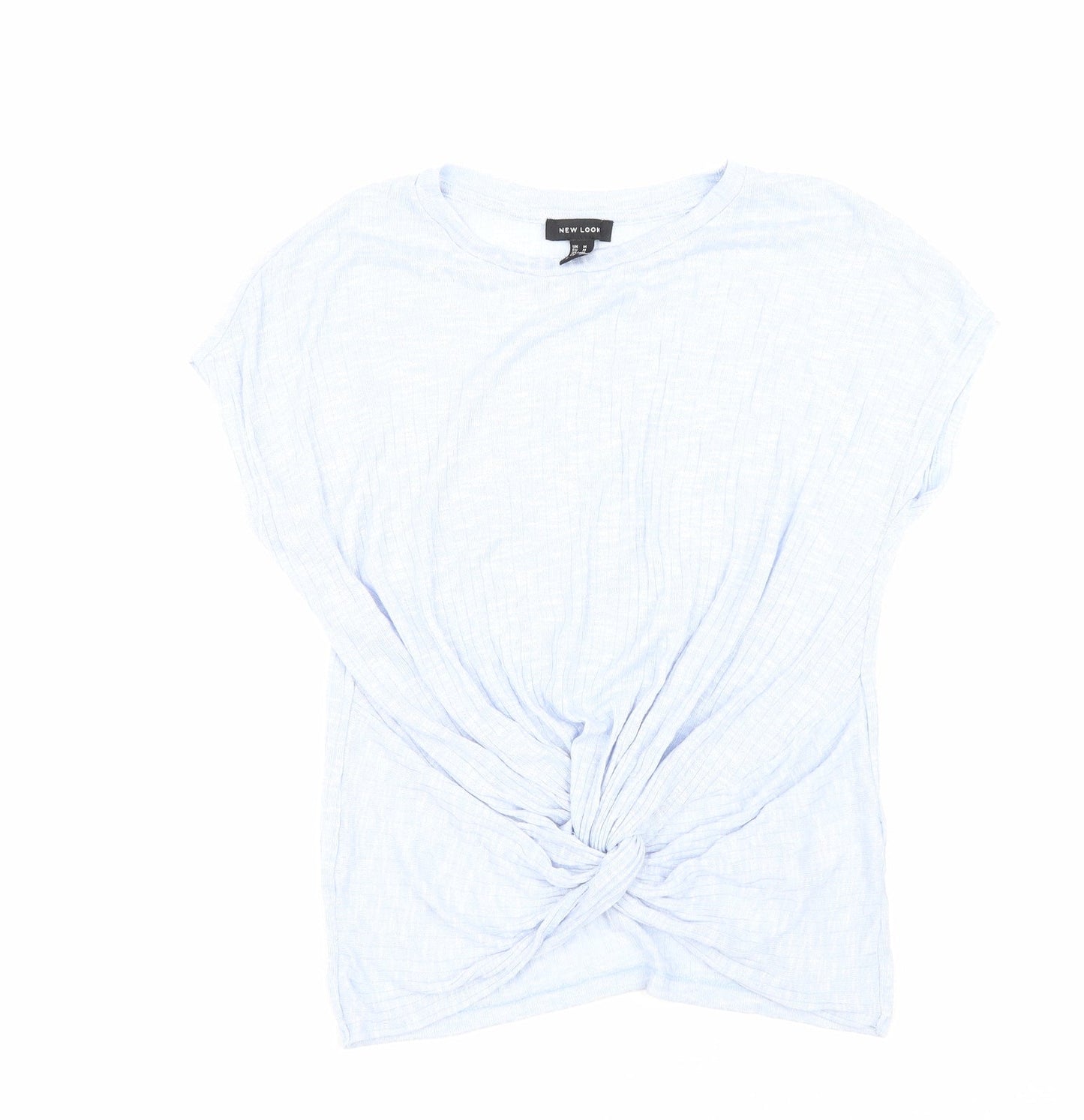 Womens UK Size M New Look Blue Basic T-Shirt