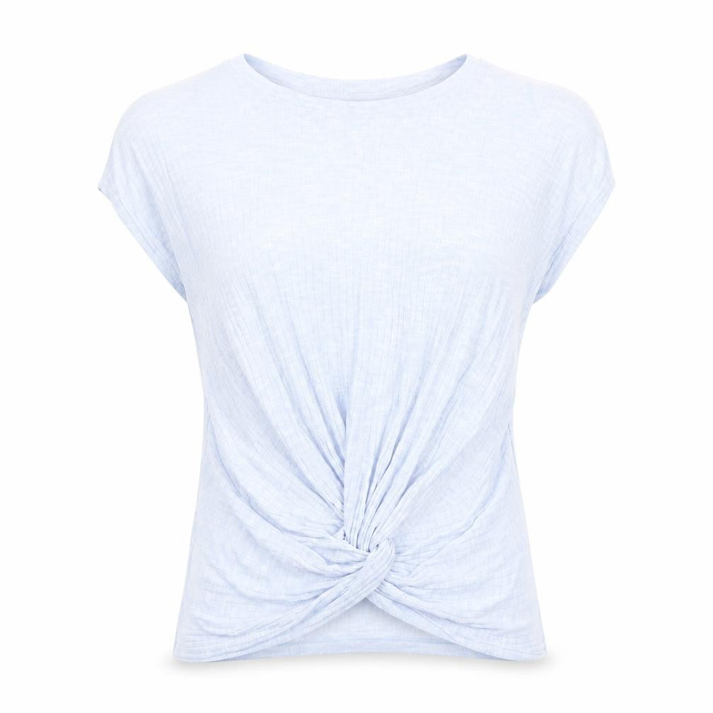 Womens UK Size M New Look Blue Basic T-Shirt