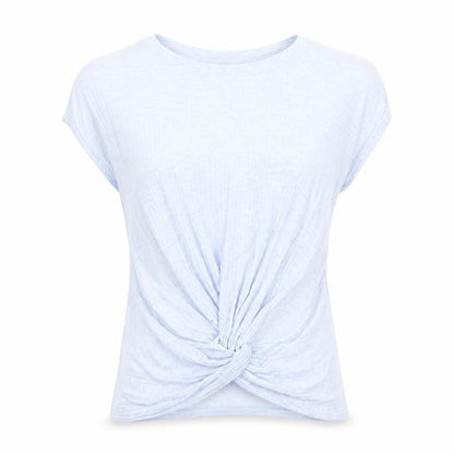 Womens UK Size M New Look Blue Basic T-Shirt