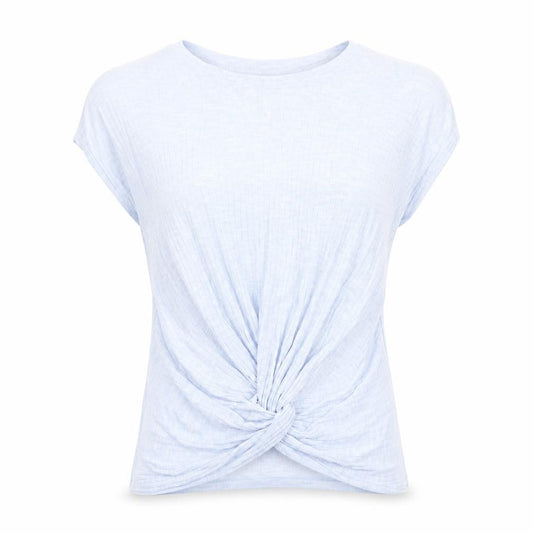 Womens UK Size M New Look Blue Basic T-Shirt