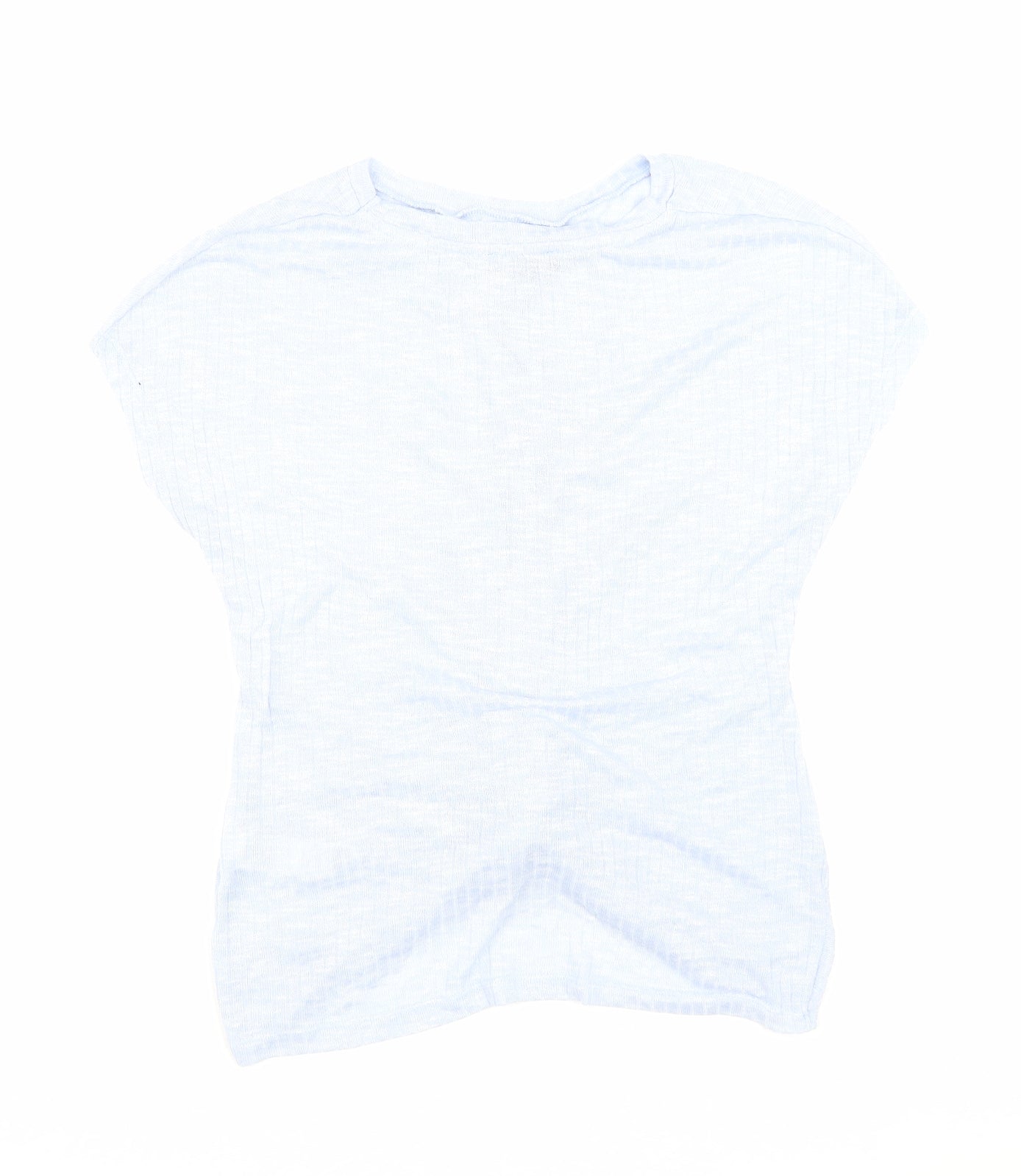 Womens UK Size M New Look Blue Basic T-Shirt