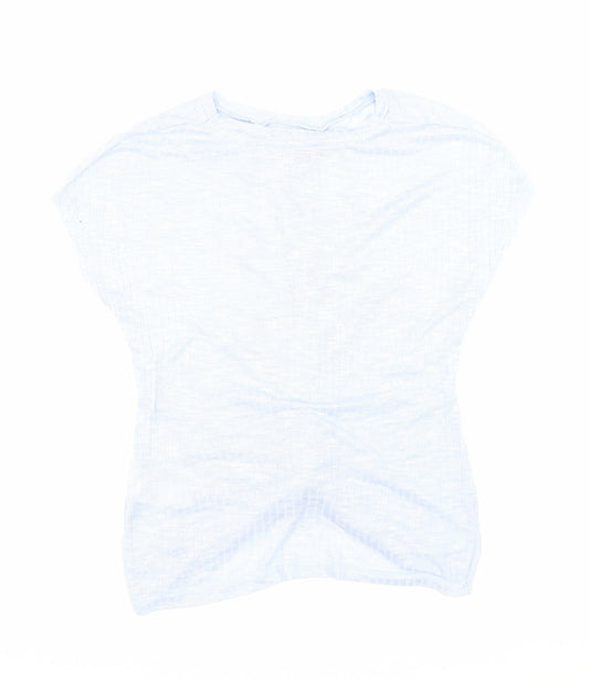 Womens UK Size M New Look Blue Basic T-Shirt